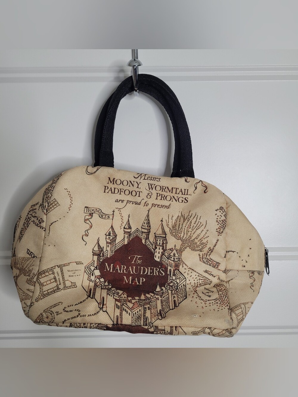 Harry Potter Marauder's Map print insulated lunch tote
